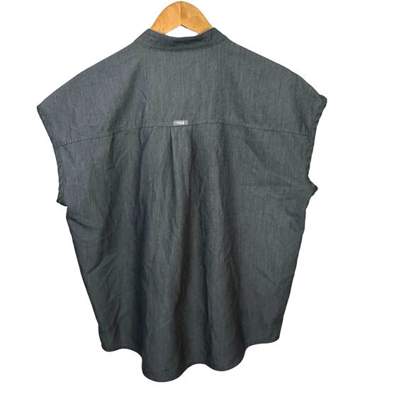 Figs Technical Rafaela Oversized Scrub Top Women's Size Small Graphite Gray - Picture 4 of 7
